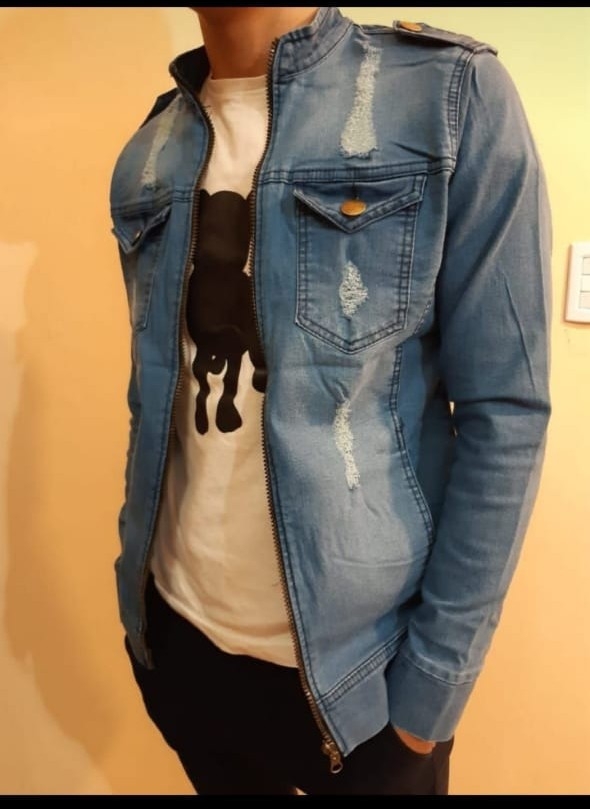 Campera Jeans Elastizado con Sierre - Imagen 3