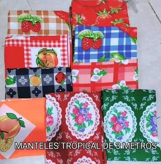 Manteles Frutal Tropical Importado Rectangular 2,2 Mts - Imagen 3