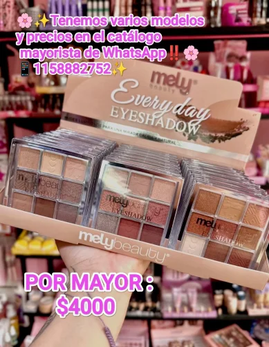 Sombras Matte y Satinadas de Mely (aprobado por Anmat)