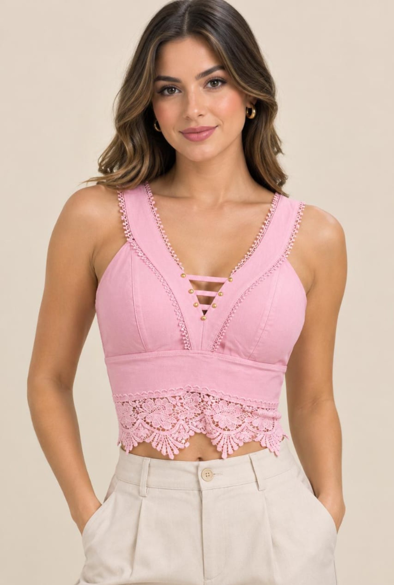 Tops de Bengalina Elastizada de Dama - Imagen 3
