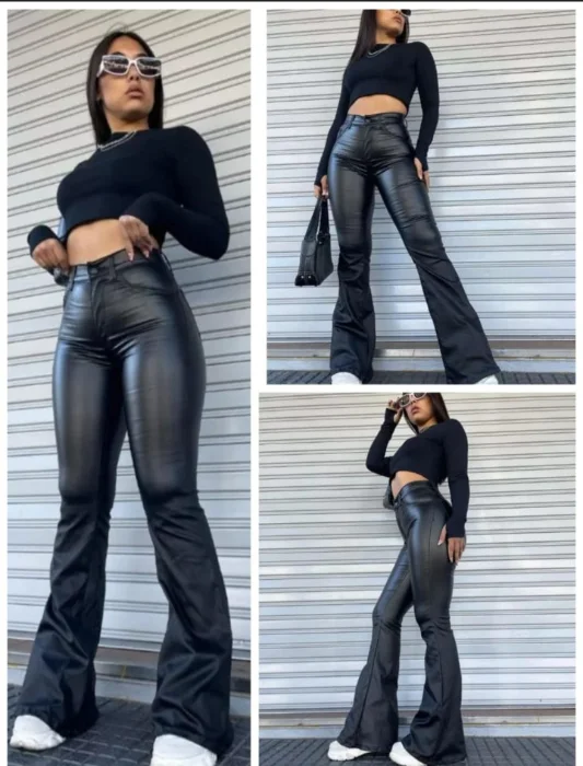 Pantalón Oxford Engomado Negro