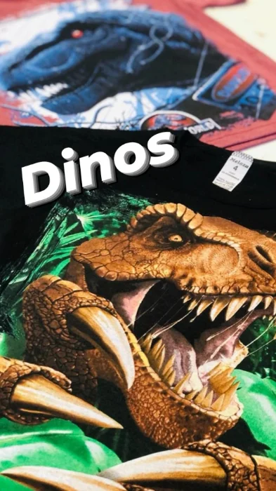 Remeras de Dinos