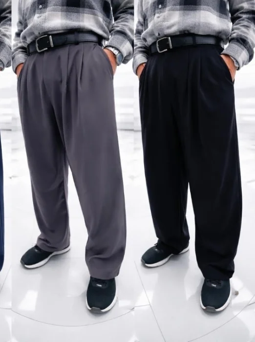 Baggy Sastrero Crep Vestir Hombre
