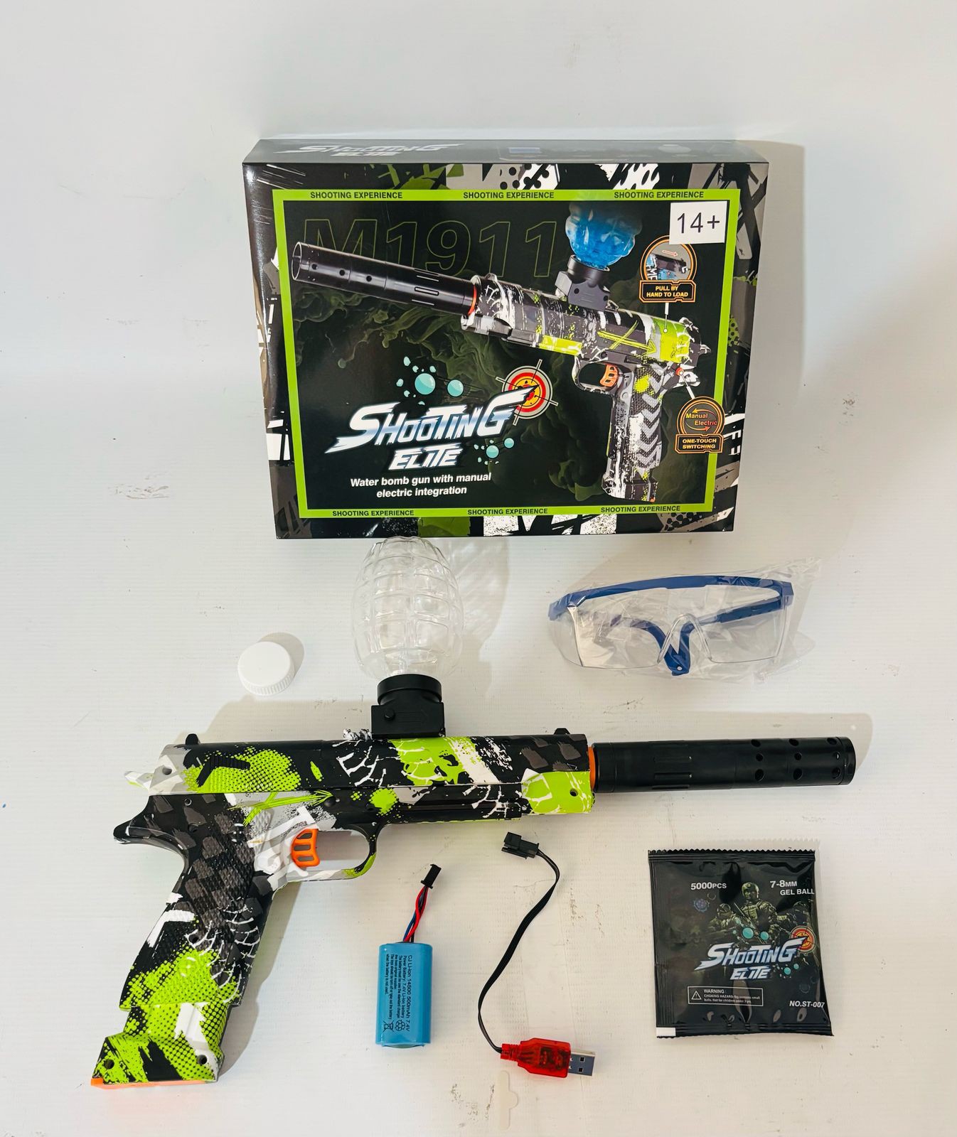 Pistola Ametrallad Hidrogel M416 (pih004)31.5x27cm - Imagen 3