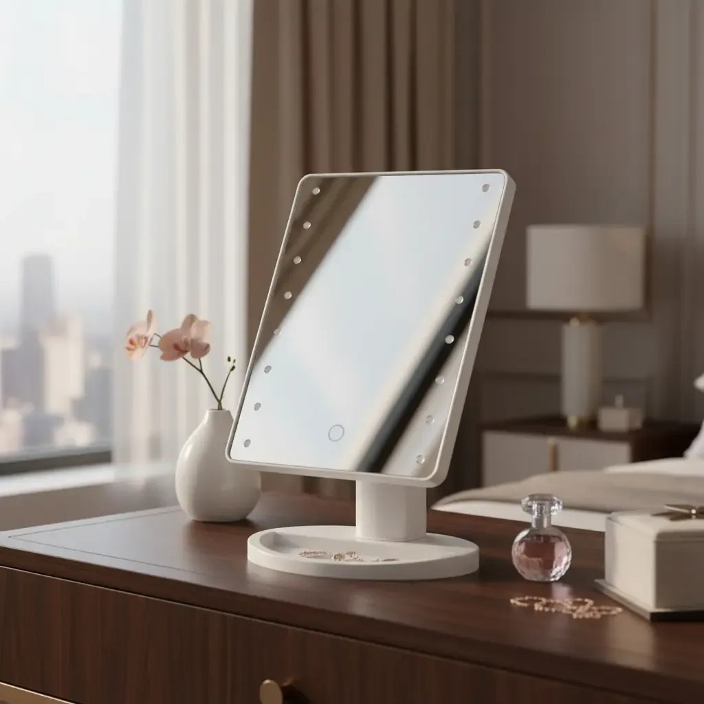 Espejo Led Luz Fria a Pila y Usb - Imagen 2