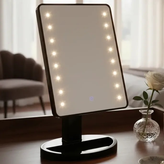 Espejo Led Luz Fria a Pila y Usb - Imagen 4