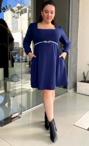 Maxi Vestidos Cortos de Lanilla