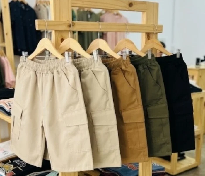 Bermuda de Niño Cargo Gabardina