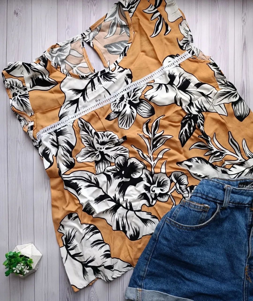 Musculosa Puntilla Estampada - Imagen 3