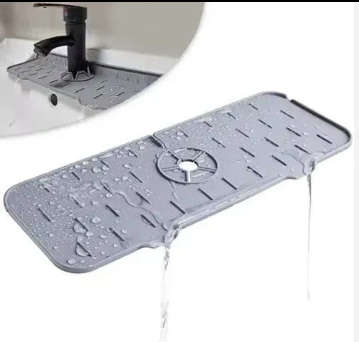 Tapete Escurridor de Silicona para Canilla - Imagen 2