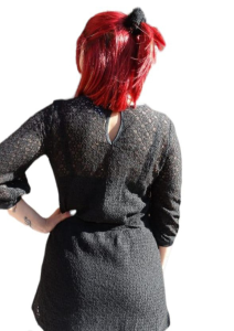 Vestido de Encaje con Enagua y Breteles Regulables - Miniatura 2