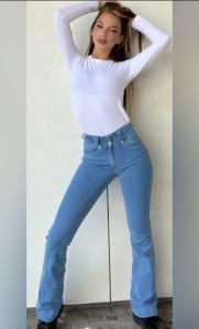 Jeans Oxford " Celeste " Mujer - Miniatura 6