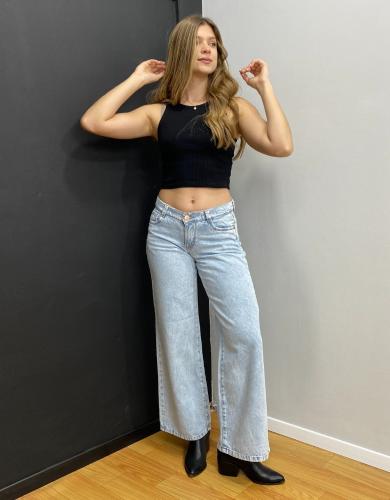Jean Wide  Celeste Claro Dama