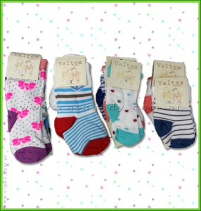Media Valtex Estampada de Algodon T.(000-00-0-1) Pack X12