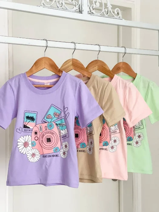 Remera con Glitters para Niña