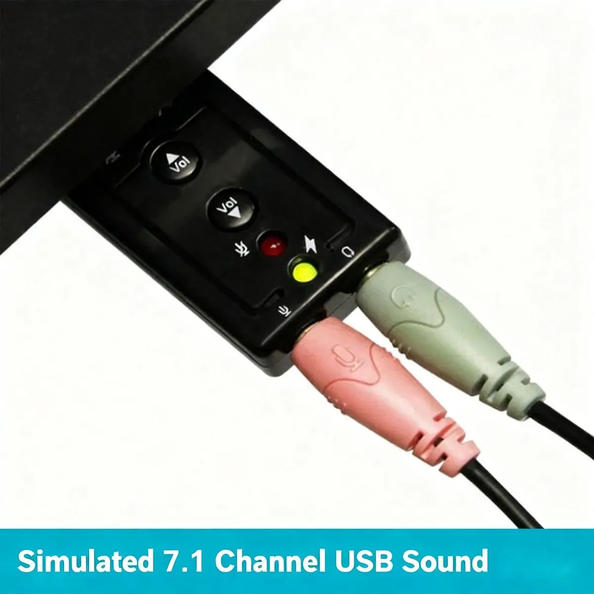 Adaptador Audio 7.1 Usb Jack 3.5 Auxiliar Auricular Microfon0 - Imagen 2