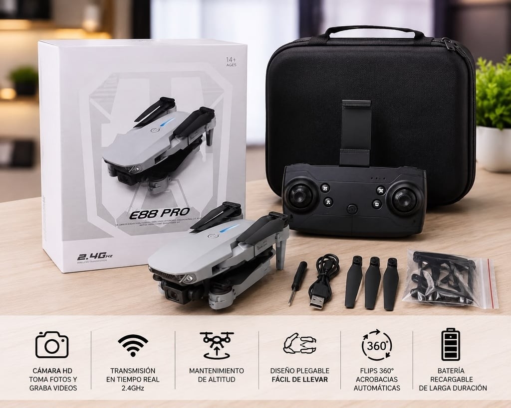 Drone Pro Max 4k Hd E88 S-2144 - Imagen 3