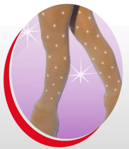 Medias Patín Panty Cubrebotas con Strass