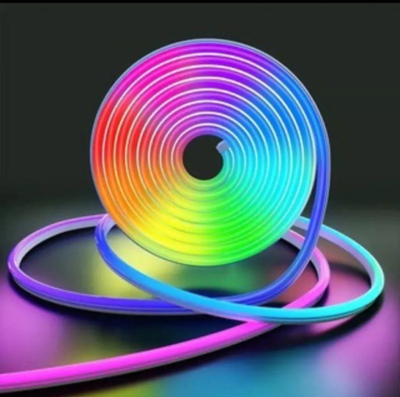 Tira Neon Rgb 5m + Fuente + Control - Imagen 2