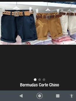 Bermudas Corte Chino Infantil de Gabardina - Imagen 3