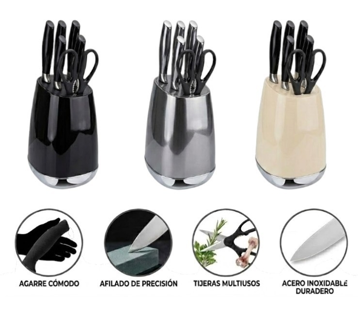Set de Cuchillos con Base - Imagen 4