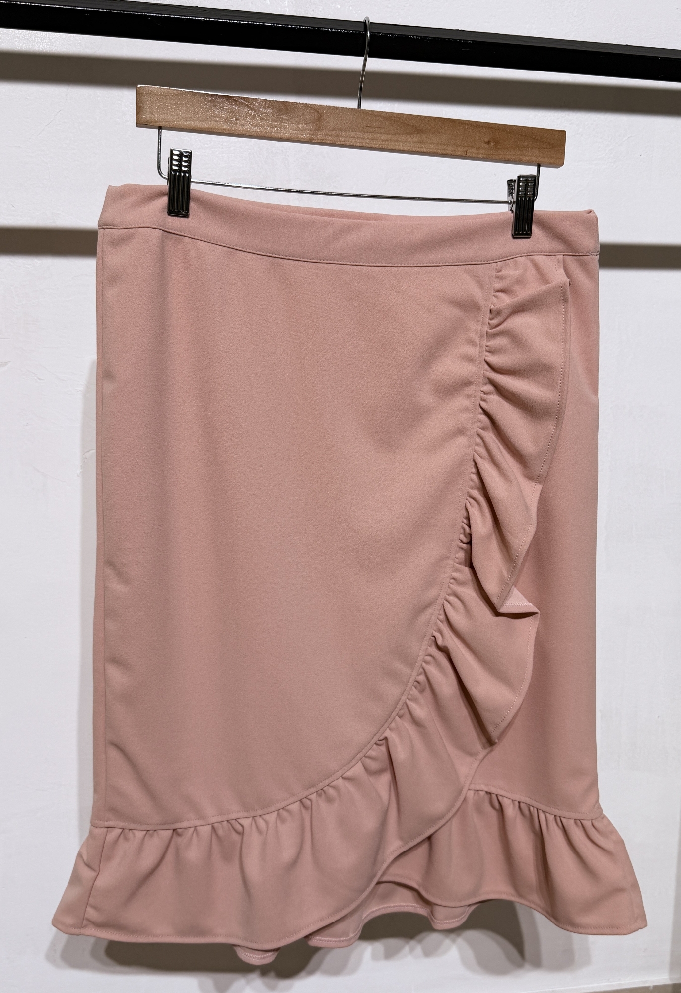 Pollera Crepe Scuba con Bolado - Imagen 2