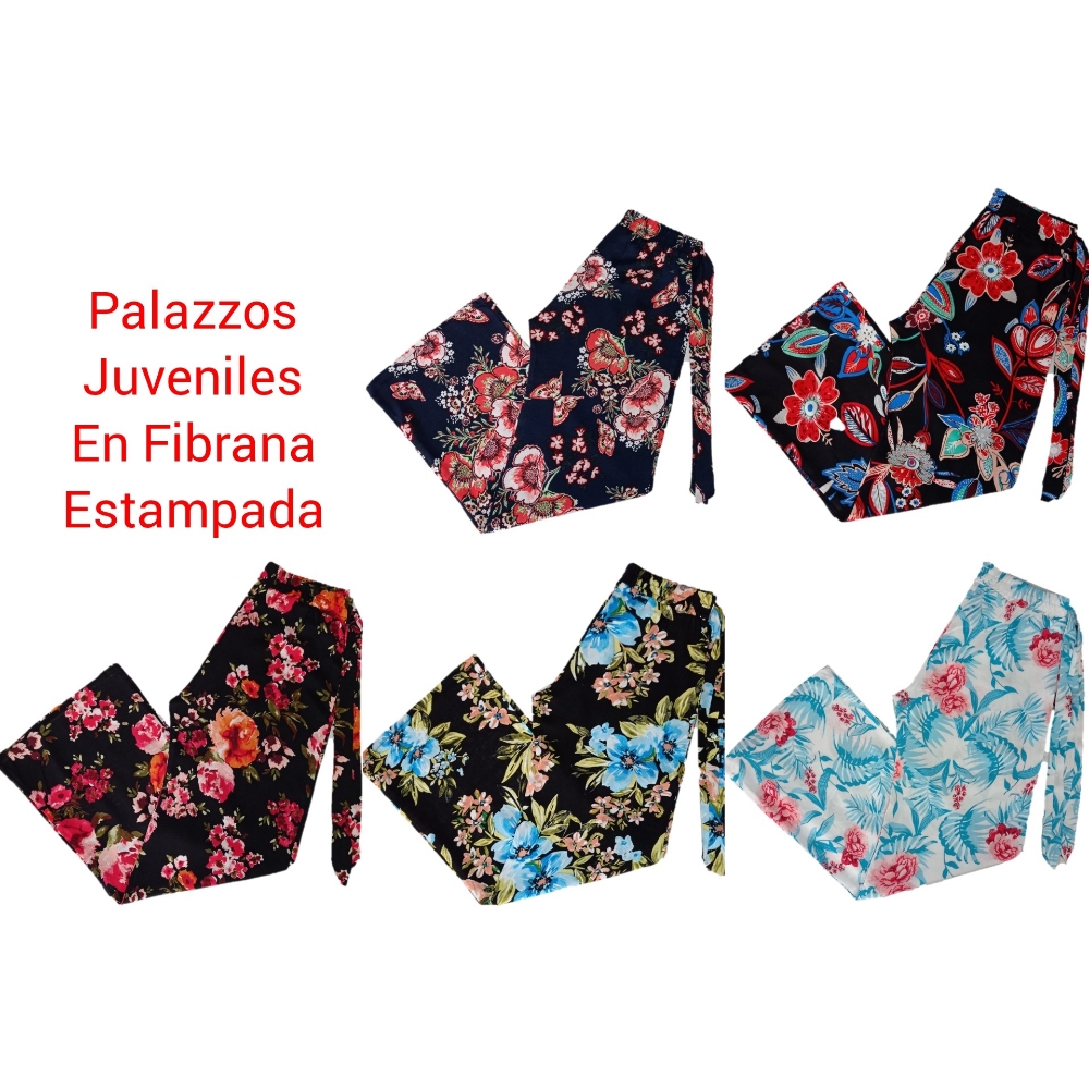 Palazo en Fibrana Estampada Juvenil - Imagen 2