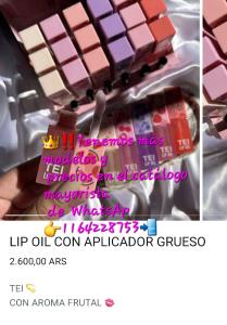 Lipgloss, Lip Oil ( Varios Modelos y Precios ) - Miniatura 4