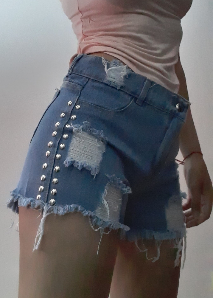 Short Mom con Tachas - Imagen 2