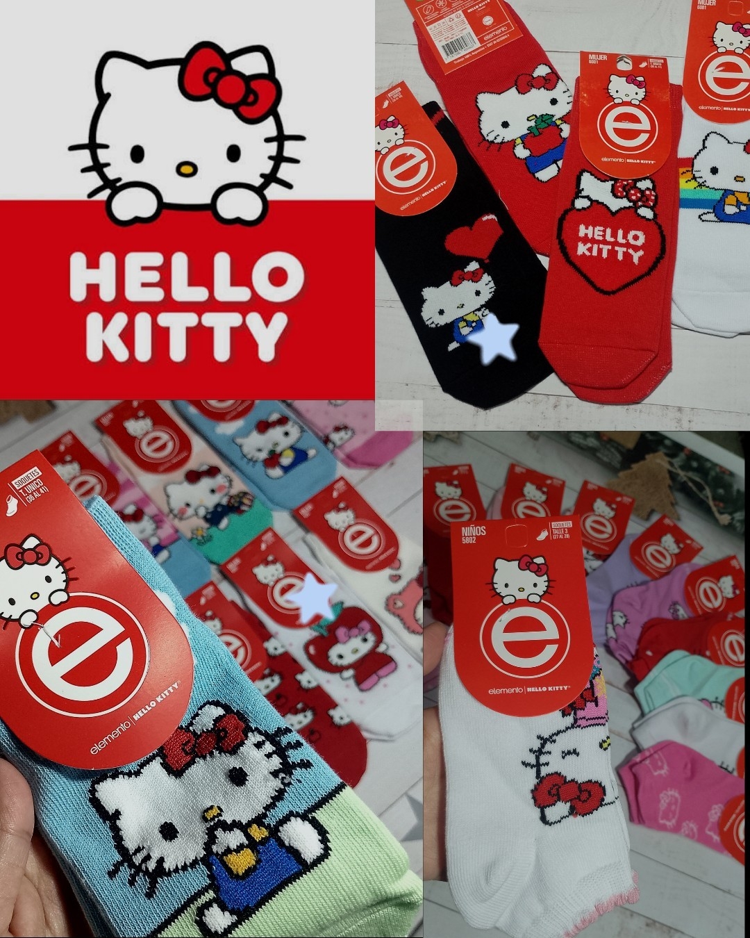Soquete Hello Kitty Elemento - Imagen 2