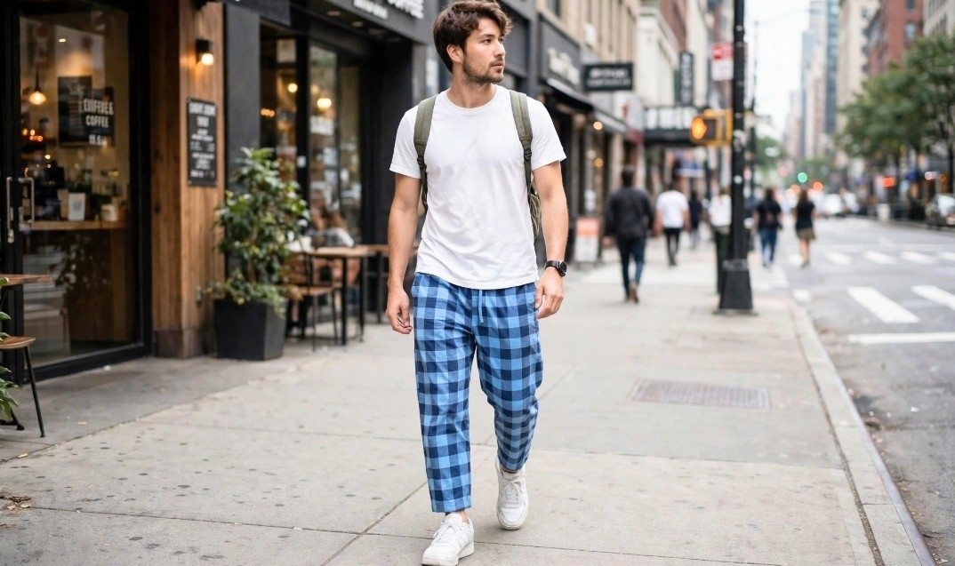 Pantalones a Cuadros de Verano Unisex para Adultos - Imagen 2