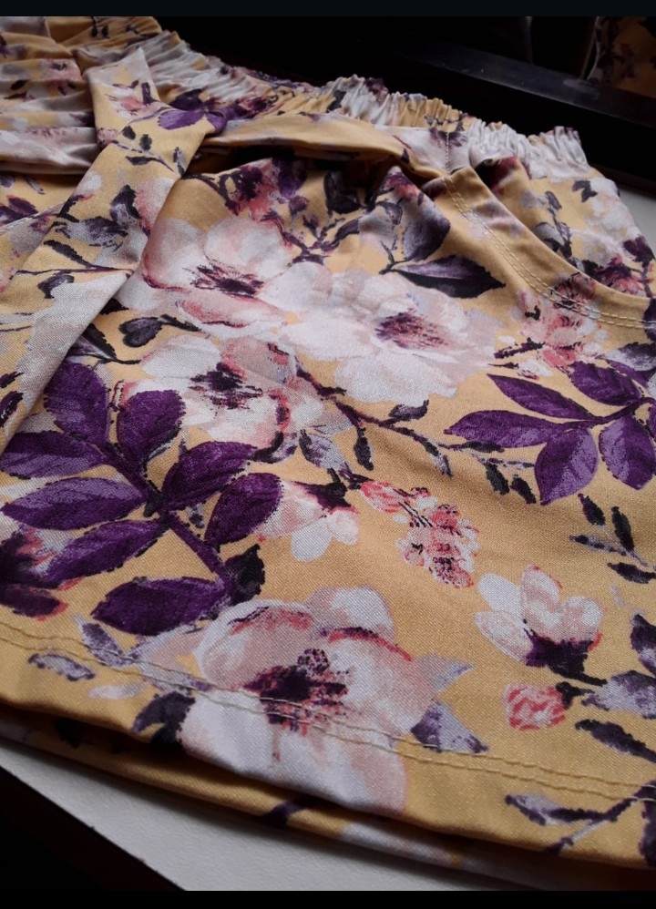 Short de Bengalina Estampada con Lazo - Imagen 2