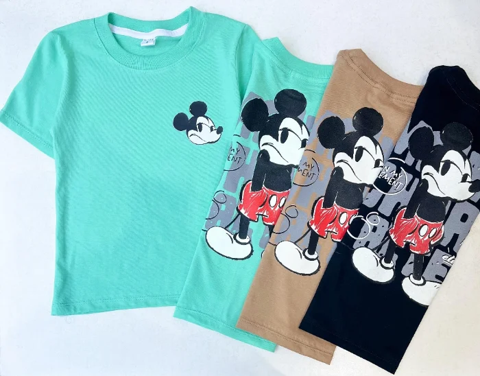 Remera Mickey  para Niño Doble Estampa