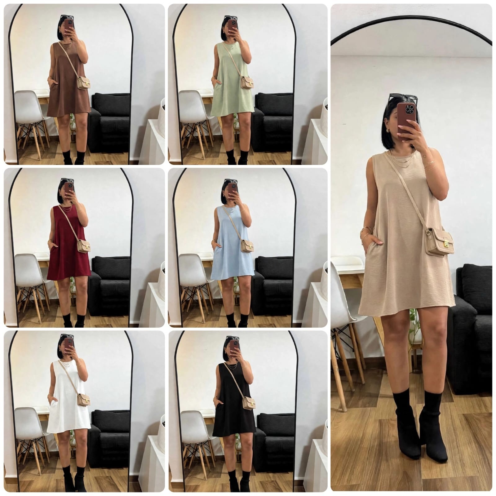 Vestido Corto con Bolsillo - Imagen 2