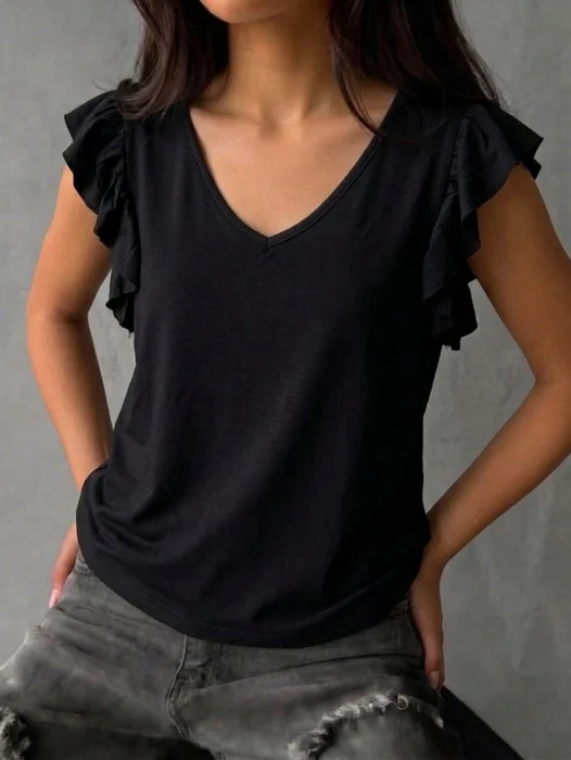 Remeras Manga Volado T1 al T5