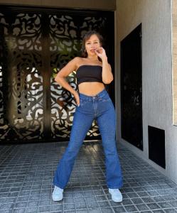 Jeans Oxford Mujer " Azul "