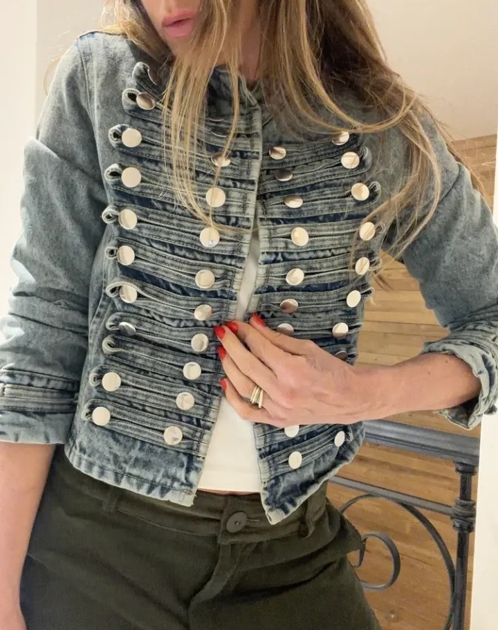 Campera Chamarra Napoleón Óxido Jean Dama - Imagen 1