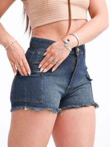 Jean Short Oxido Cargo Rígido Dama