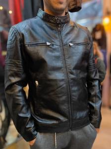 Campera Cuero " Yd "hombre Cuero Negro - Miniatura 5
