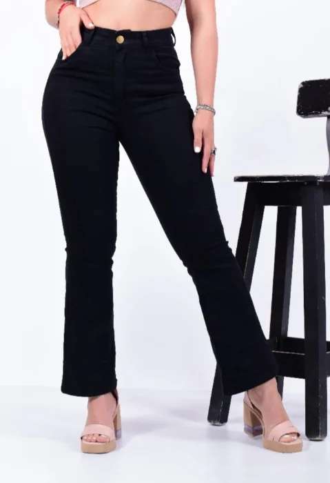 Jeans Oxford Mujer Negro