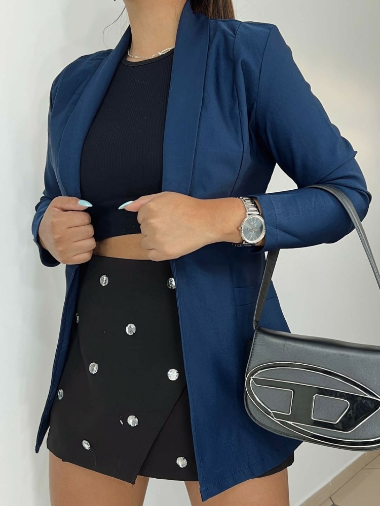 Blazer Bengalina  Largo Dama - Imagen 4