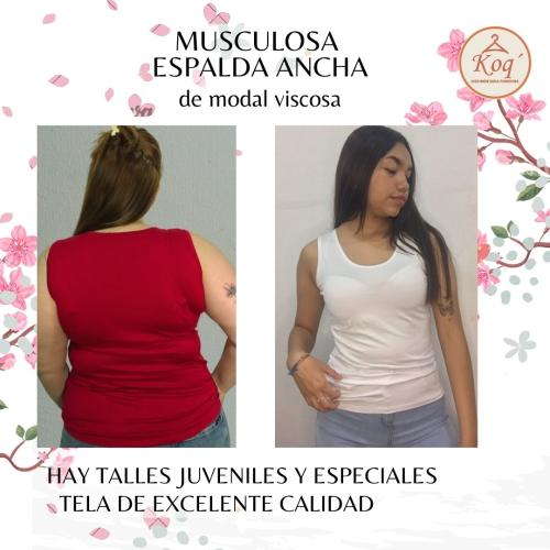 Musculosa Básica  Espalda Ancha