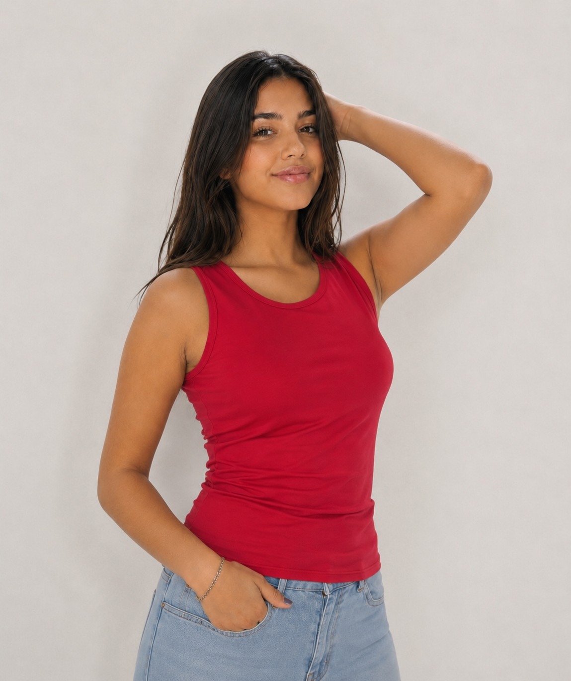 Musculosa Básica  Espalda Ancha - Imagen 2