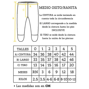 Medio Osito Liso Baby Sweet - Miniatura 3