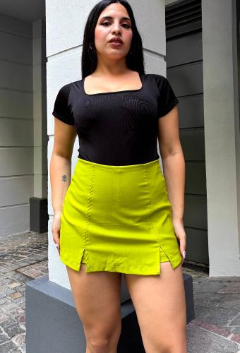 Shorts Pollera de Bengalina Elastizada