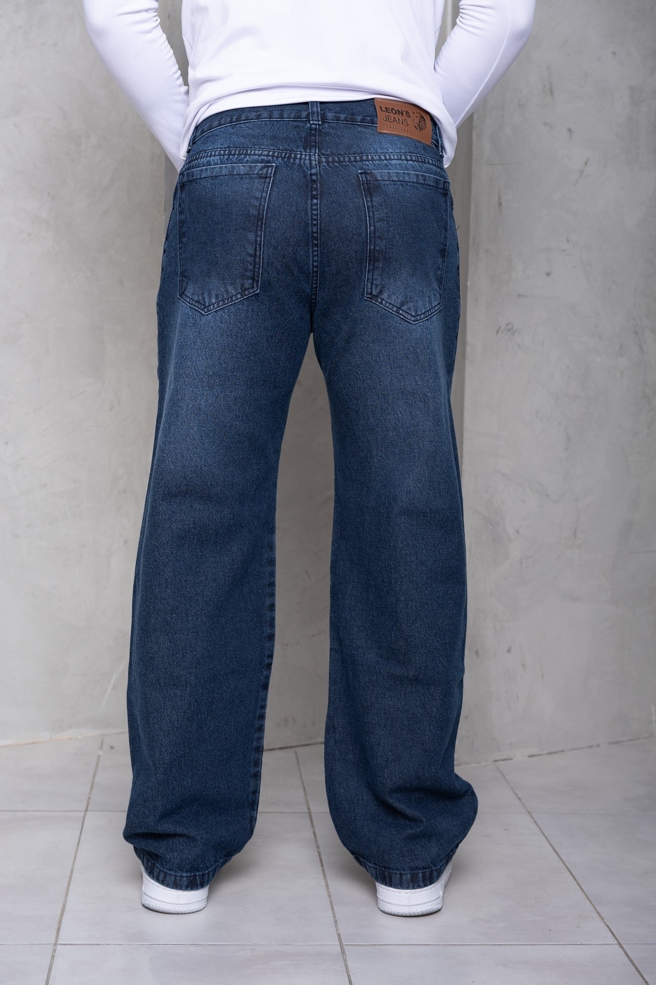 Baggy Azul Jean Hombre Rígido - Imagen 3