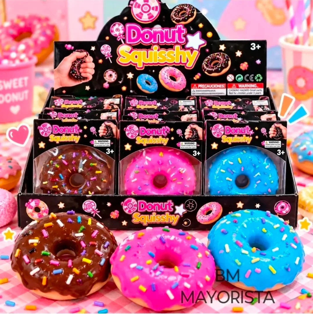 Juguete Squishy Antiestrés Donut Blando - Imagen 3