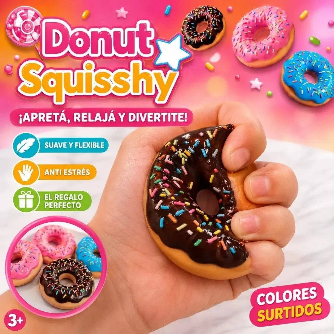 Juguete Squishy Antiestrés Donut Blando - Imagen 7