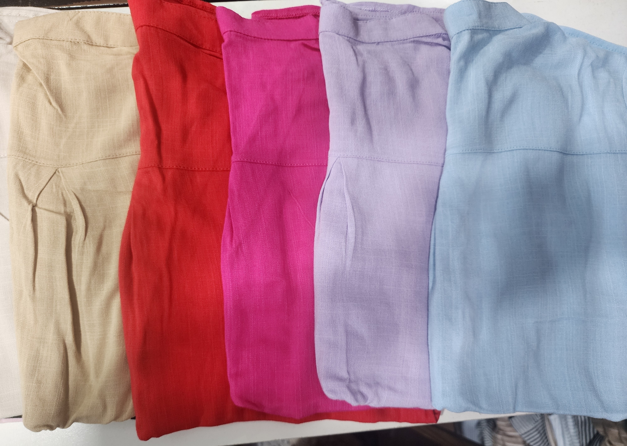 Camisolas Cuello Mao Lisas Mangas 3/4 en Lino Elastizado Excelente Calidad - Imagen 2