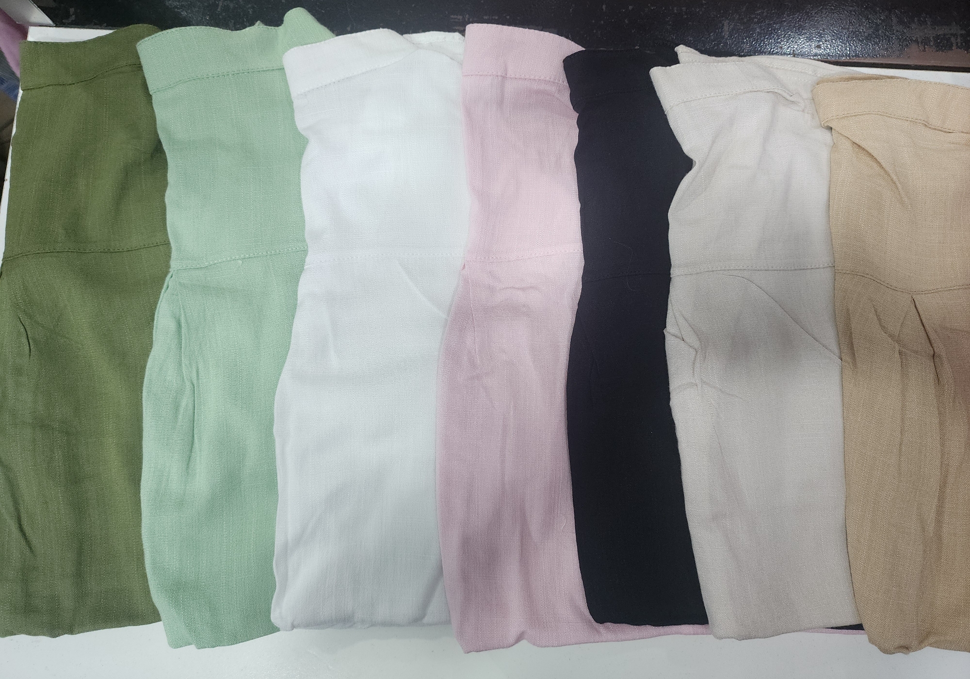 Camisolas Cuello Mao Lisas Mangas 3/4 en Lino Elastizado Excelente Calidad - Imagen 3